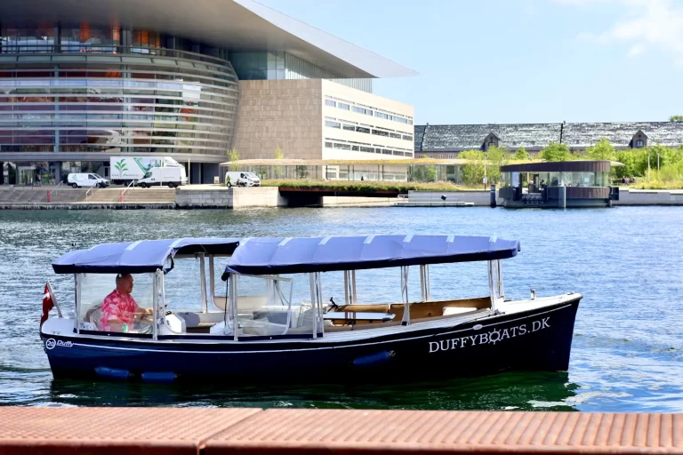 Duffy boat in Copenhagen harbour - In front of the opera.